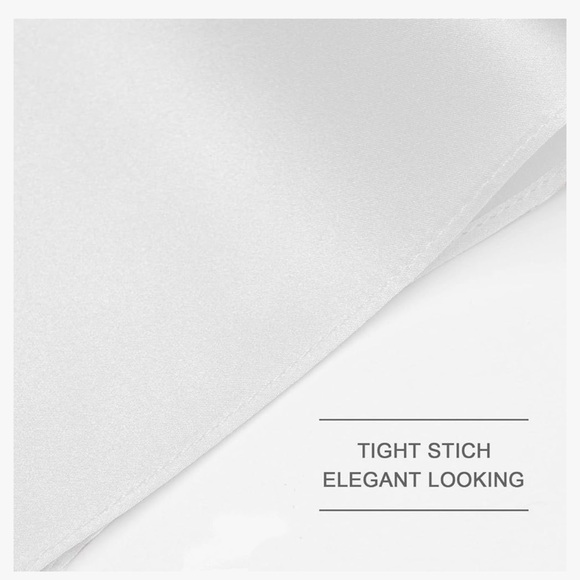 Selected Hanky 100% Pure Silk Pocket Square Solid Color White. NWT!! - Picture 4 of 4